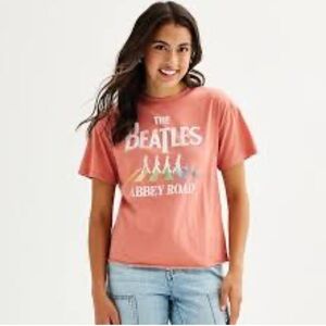 The Beatles Abbey Road Graphic Tee in Rust M